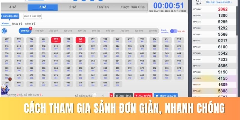 Cách tham gia sảnh đơn giản, nhanh chóng