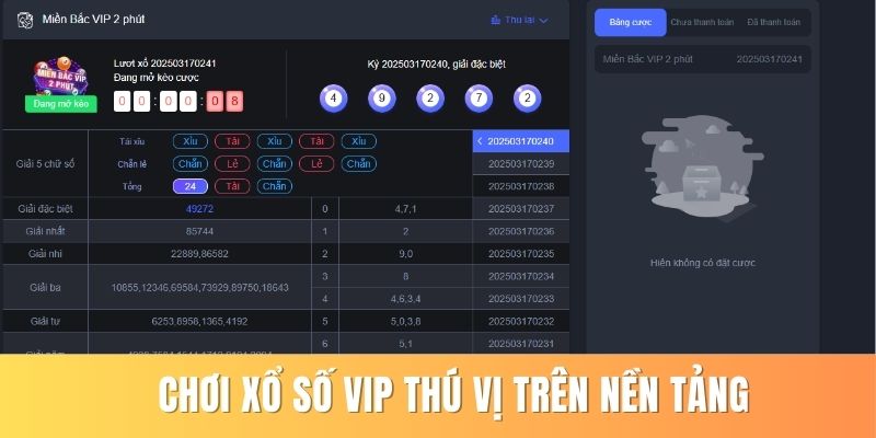 Chơi xổ số VIP thú vị trên nền tảng